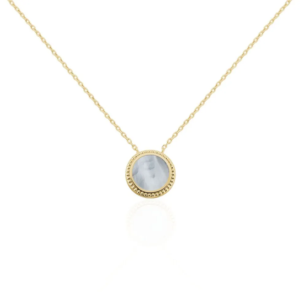 Collier Alyhana Plaqué Or Jaune Nacre