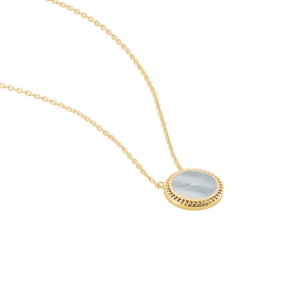 Collier Alyhana Plaqué Or Jaune Nacre