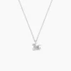 Collier Amalthee Argent Blanc Oxyde De Zirconium
