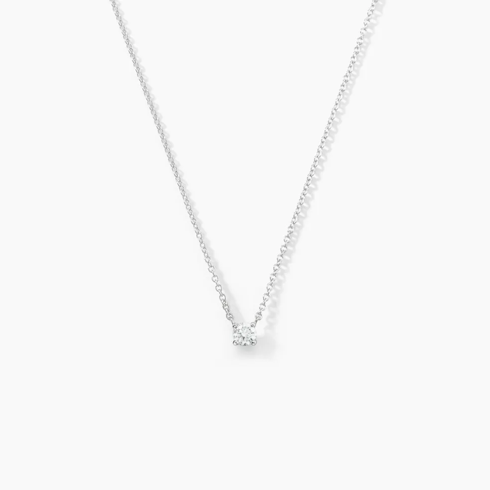 Collier Aphrodite Or Blanc Diamant