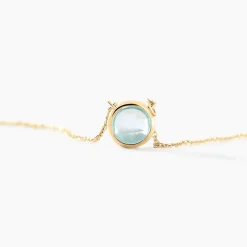 Collier Arenale Or Jaune Topaze