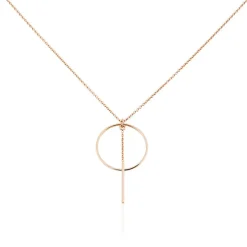 Collier Argent Rose Enissa