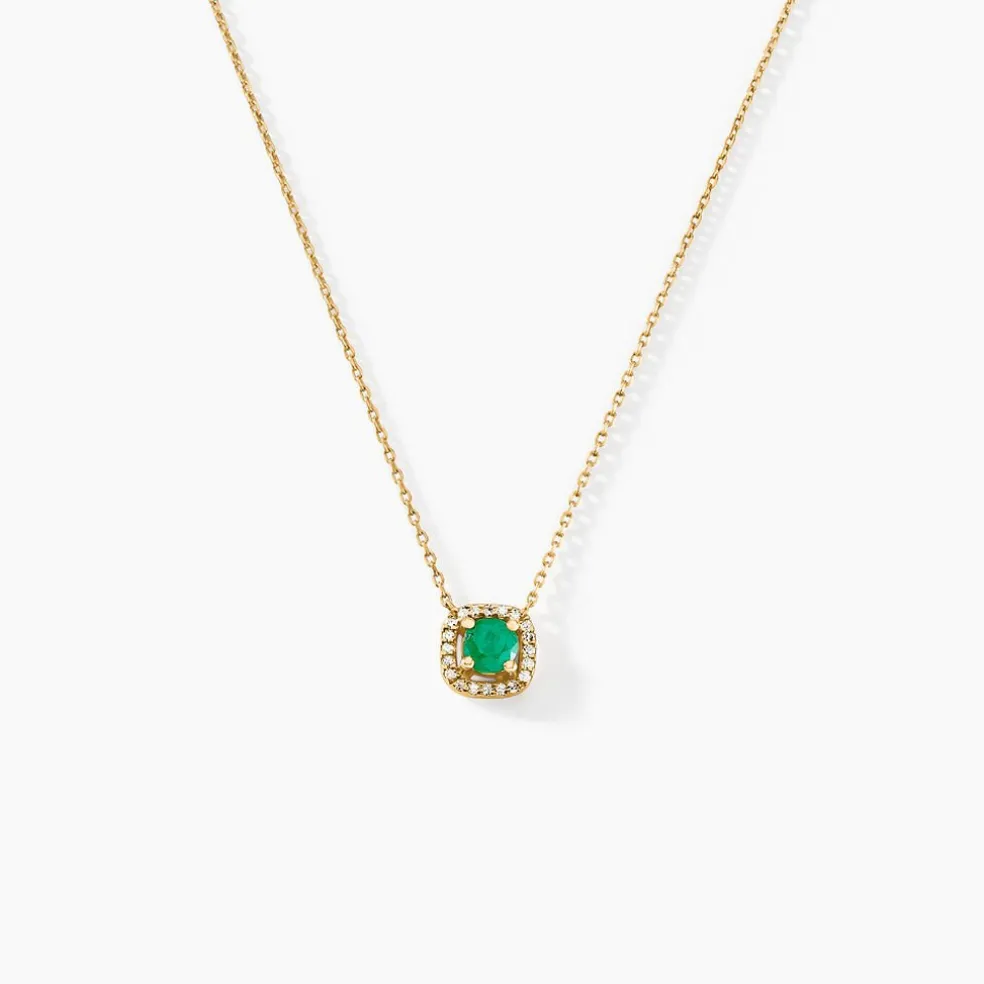 Collier Cosimo Or Jaune Emeraude Diamant