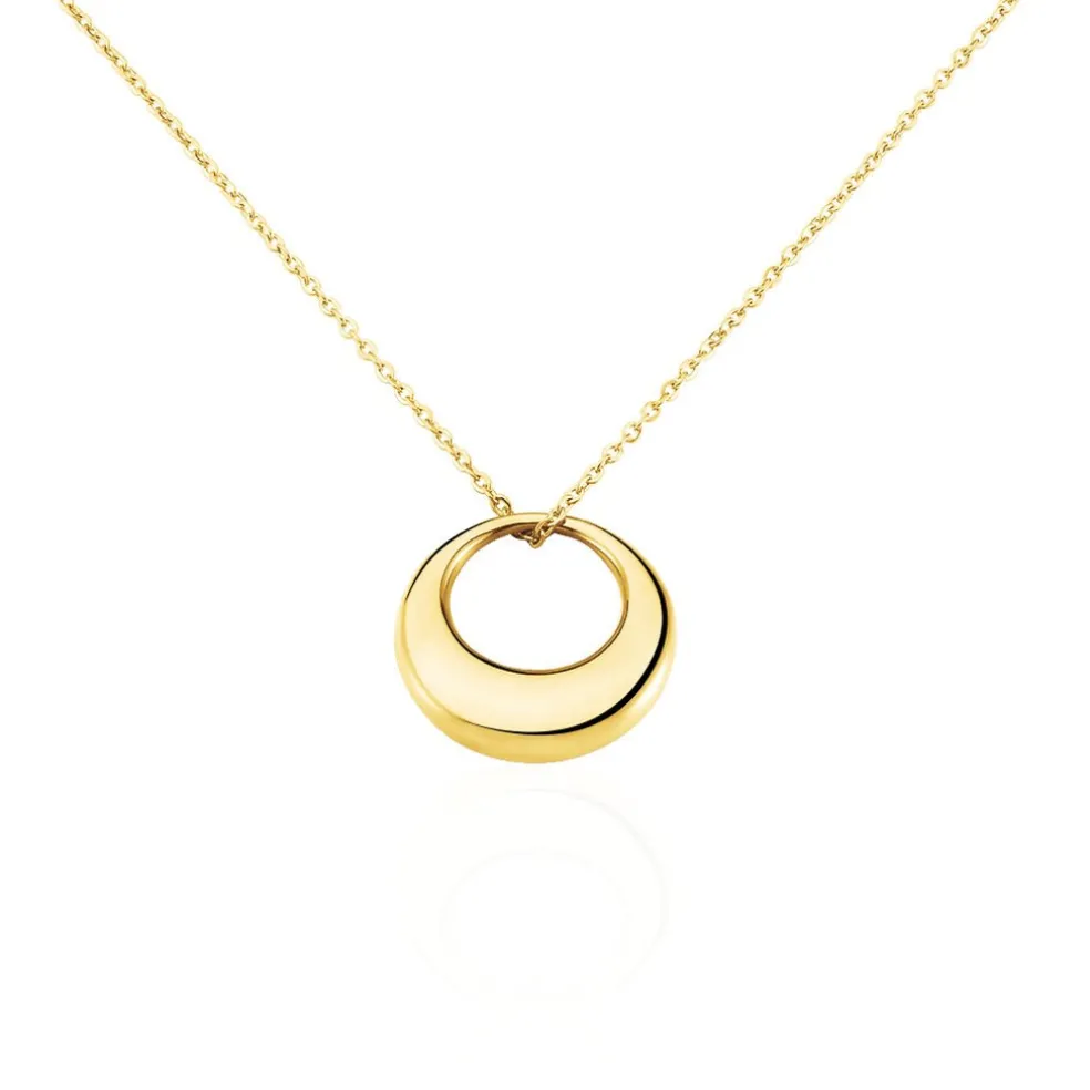 Collier Creolia Acier Jaune
