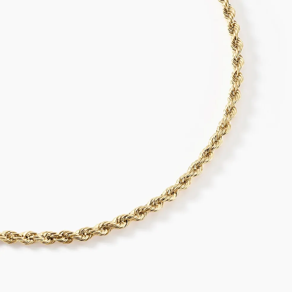 Collier Jerry Maille Corde Or Jaune