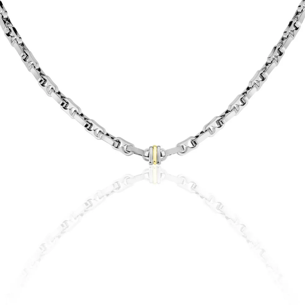 Collier Laura-lyneae Or Acier Bicolore