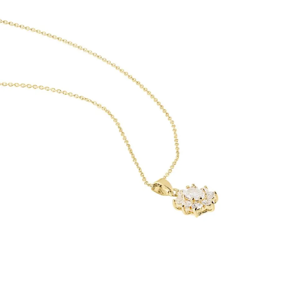 Collier Lisea Plaqué Or Oxydes De Zirconium