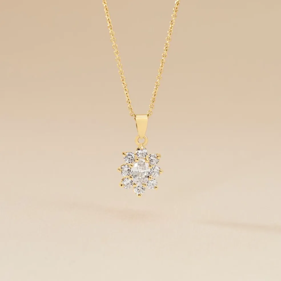 Collier Lisea Plaqué Or Oxydes De Zirconium