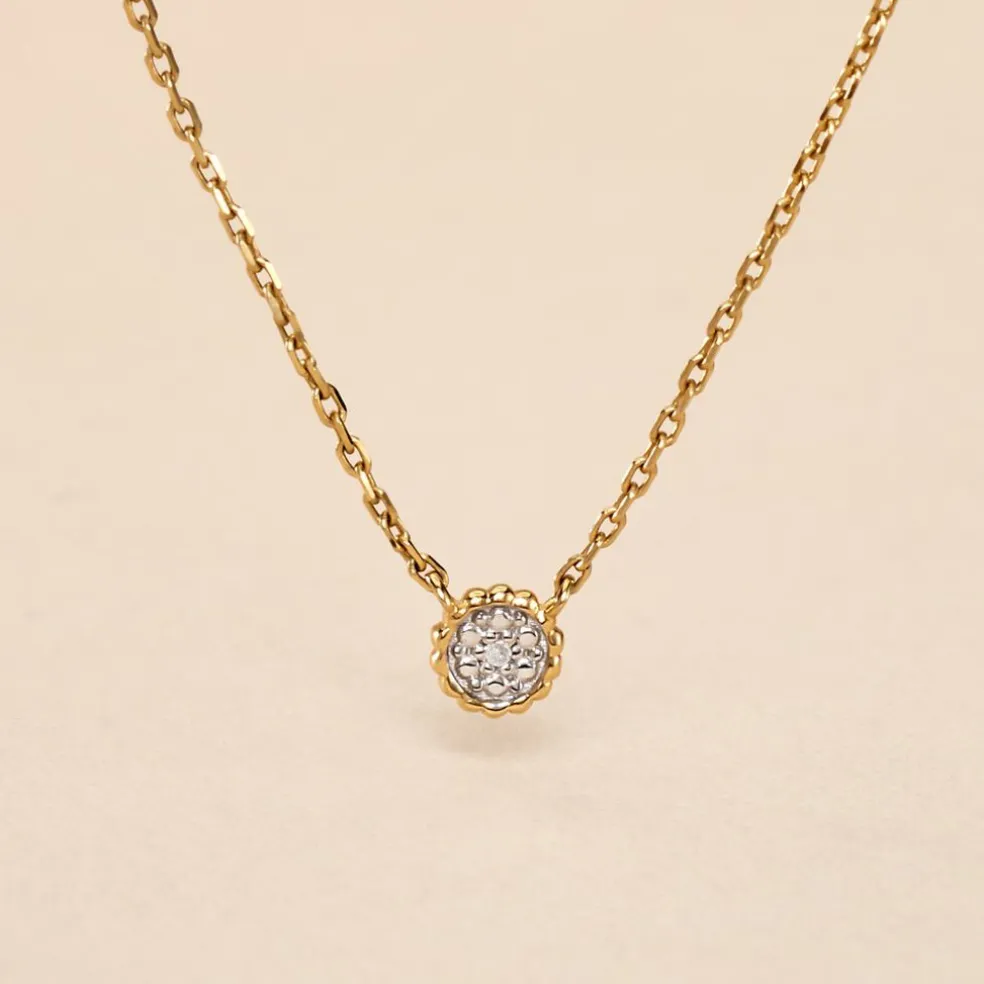 Collier Mon 1er Diamant Or Jaune Diamant