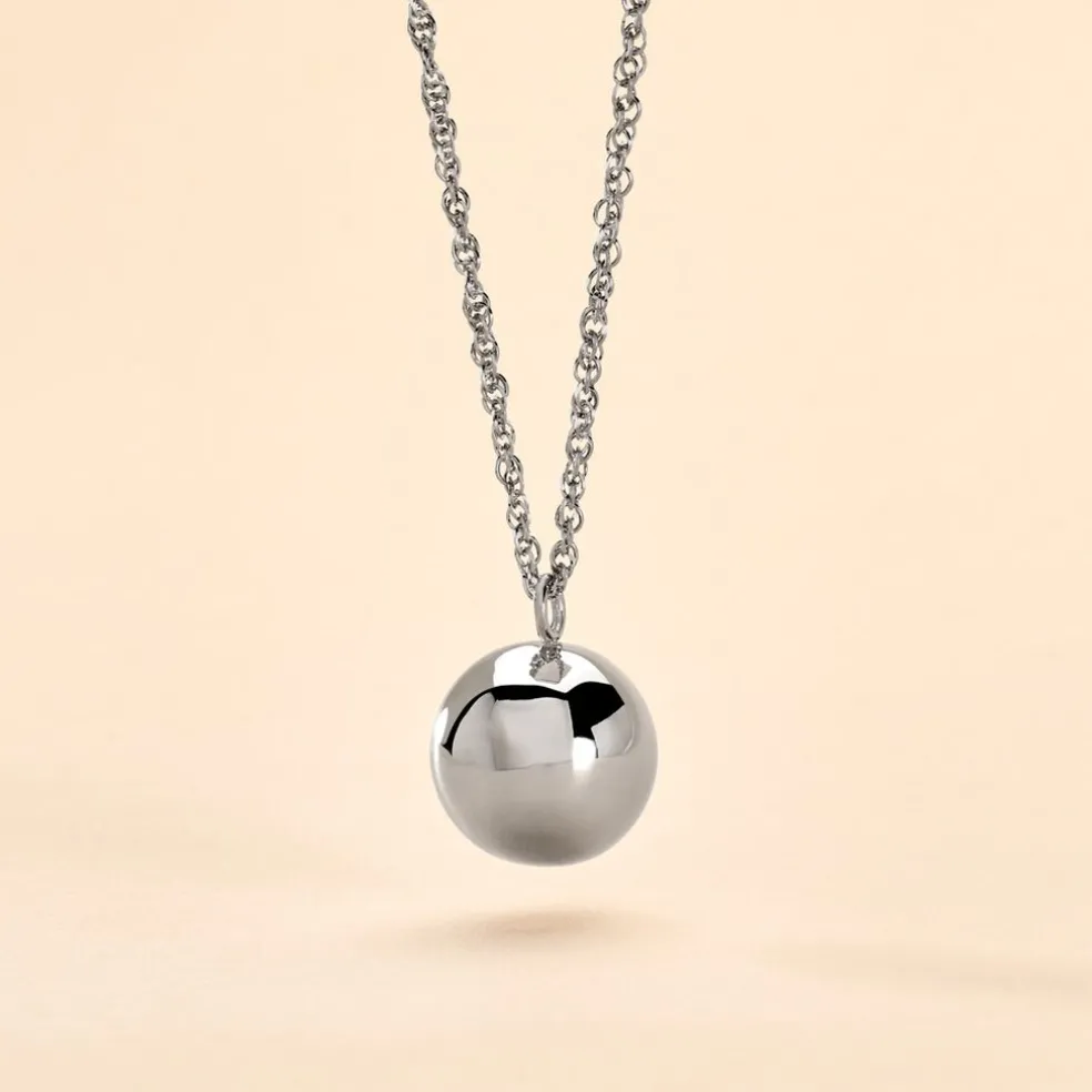 Collier My Bola Acier Blanc