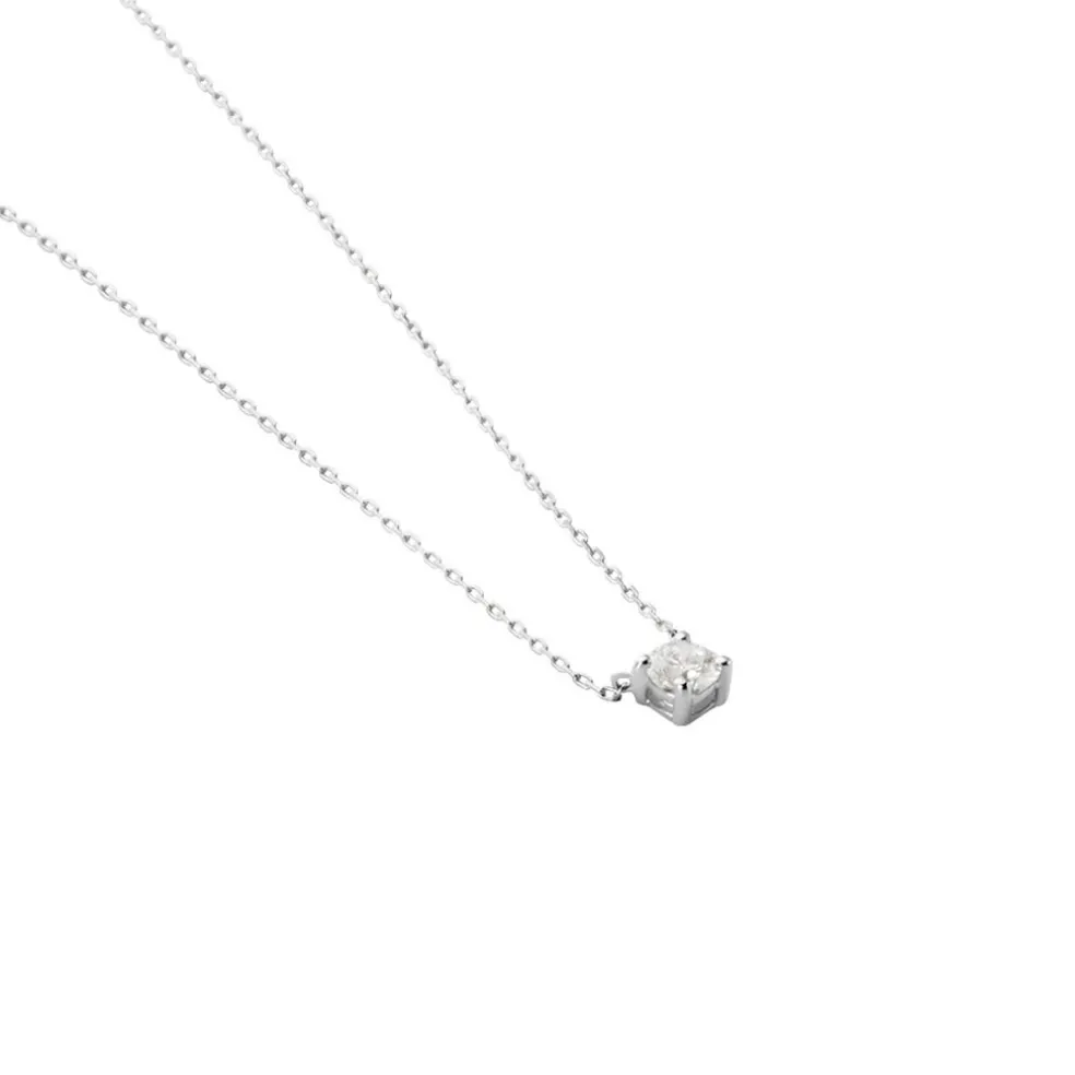 Collier Or Blanc Aphrodite Diamant