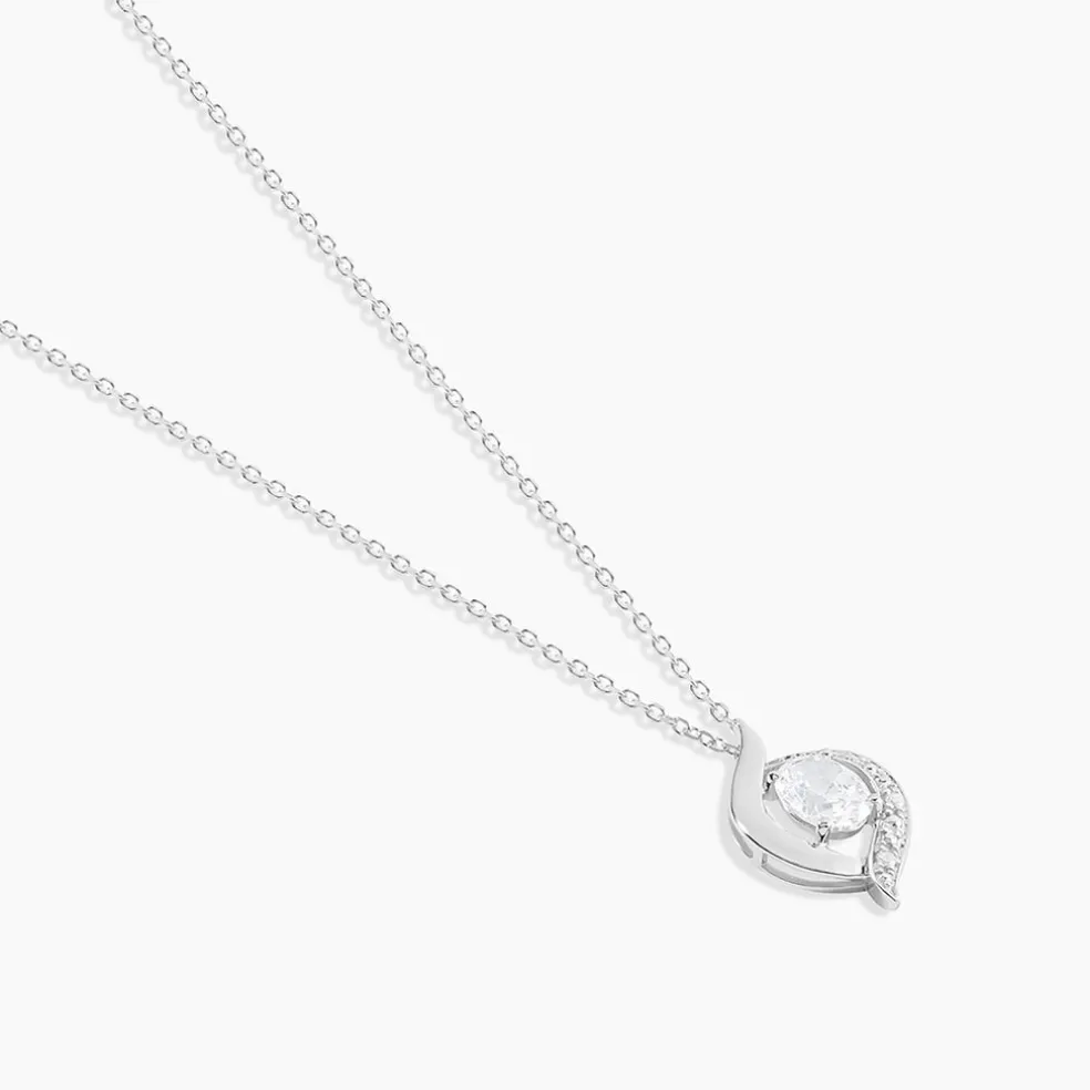 Collier Or Blanc Lydia Oxydes De Zirconium