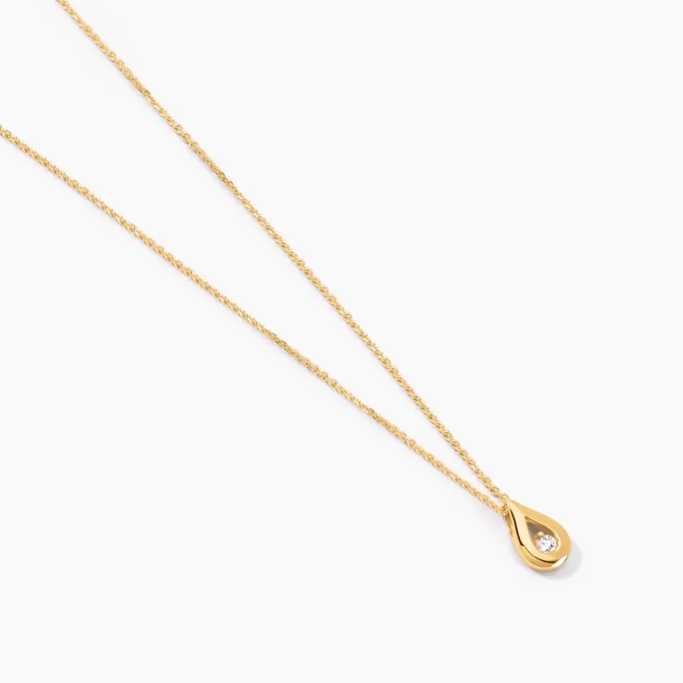 Collier Purete Or Jaune Diamant