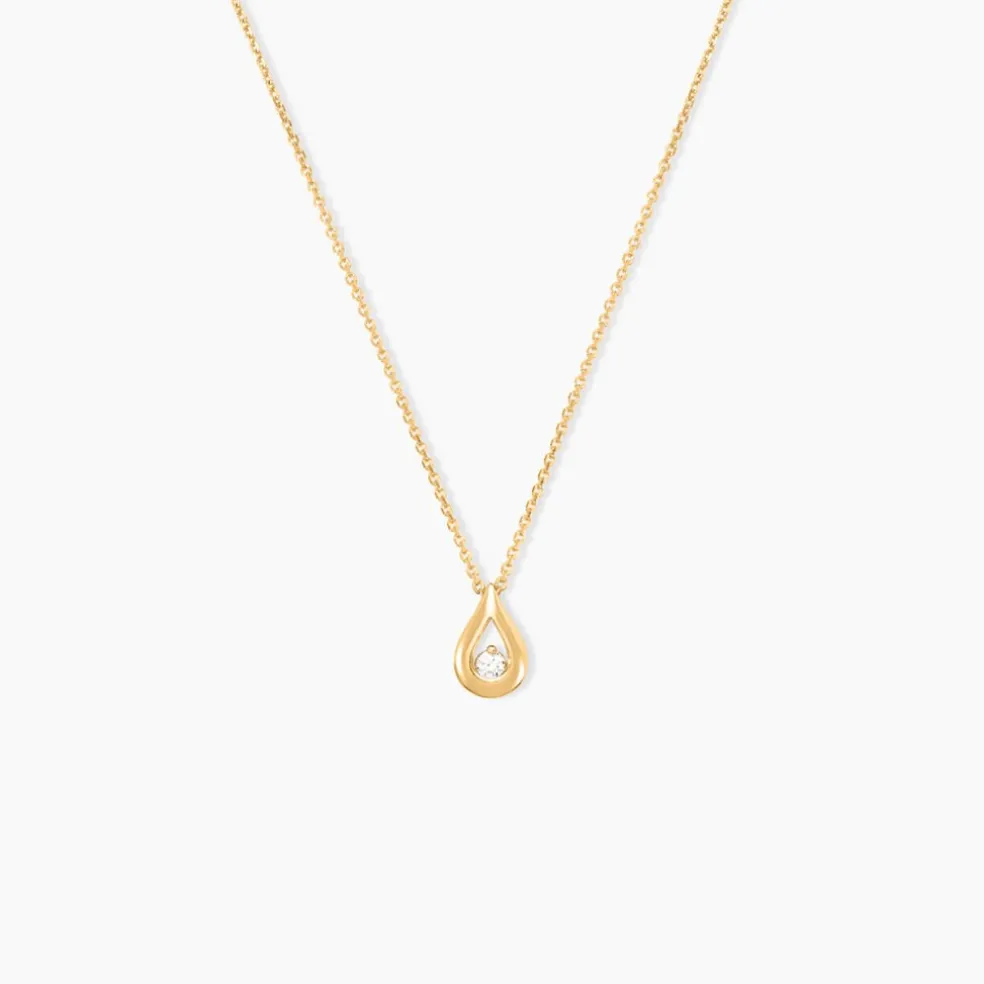 Collier Purete Or Jaune Diamant