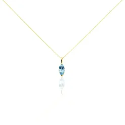 Collier Raquel Or Jaune Topaze