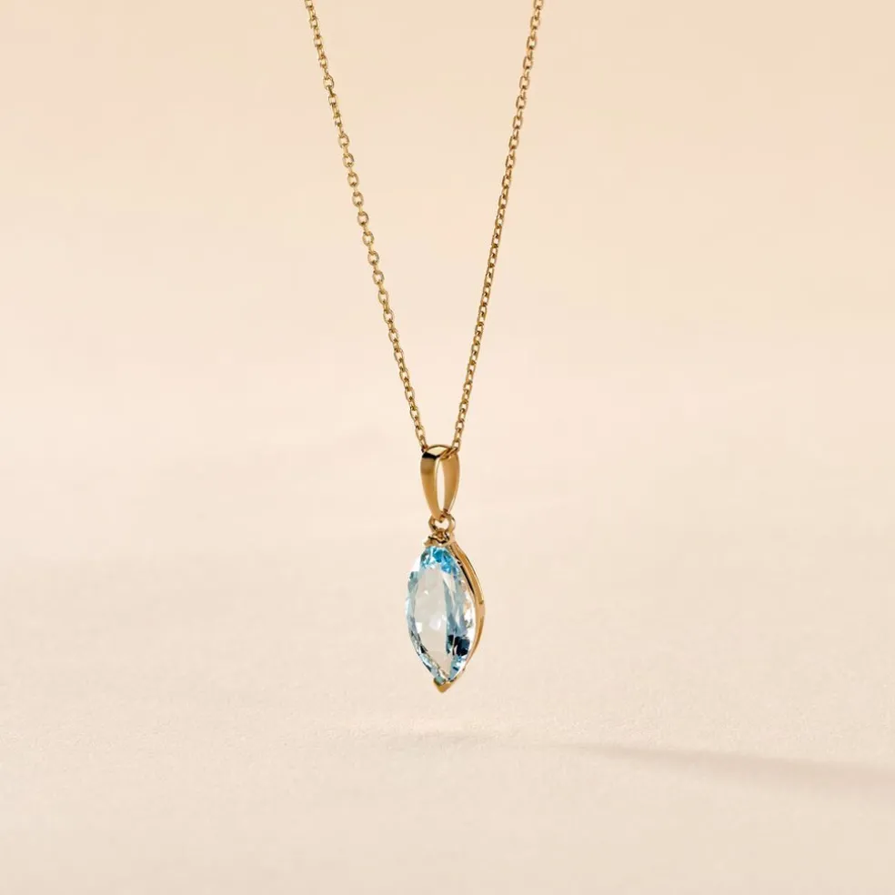 Collier Raquel Or Jaune Topaze