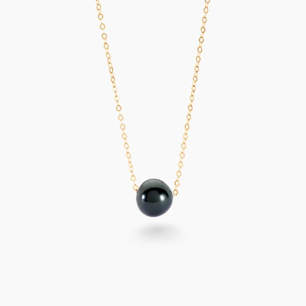 Collier Sissy Or Jaune Perle De Culture
