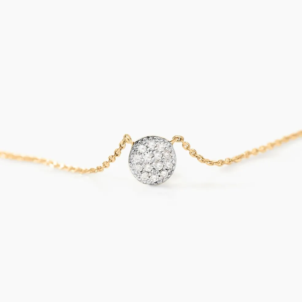Collier Teani Or Jaune Diamant