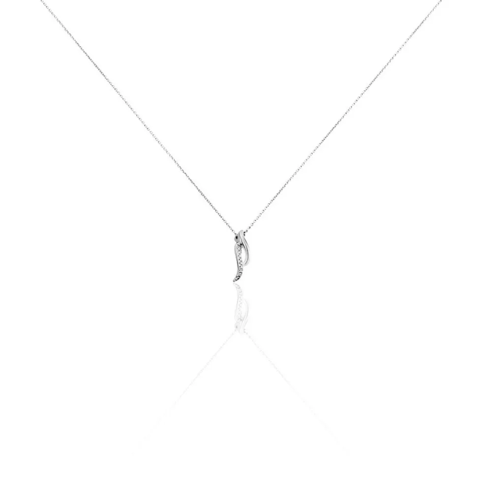 Collier Tylane Or Blanc Diamant
