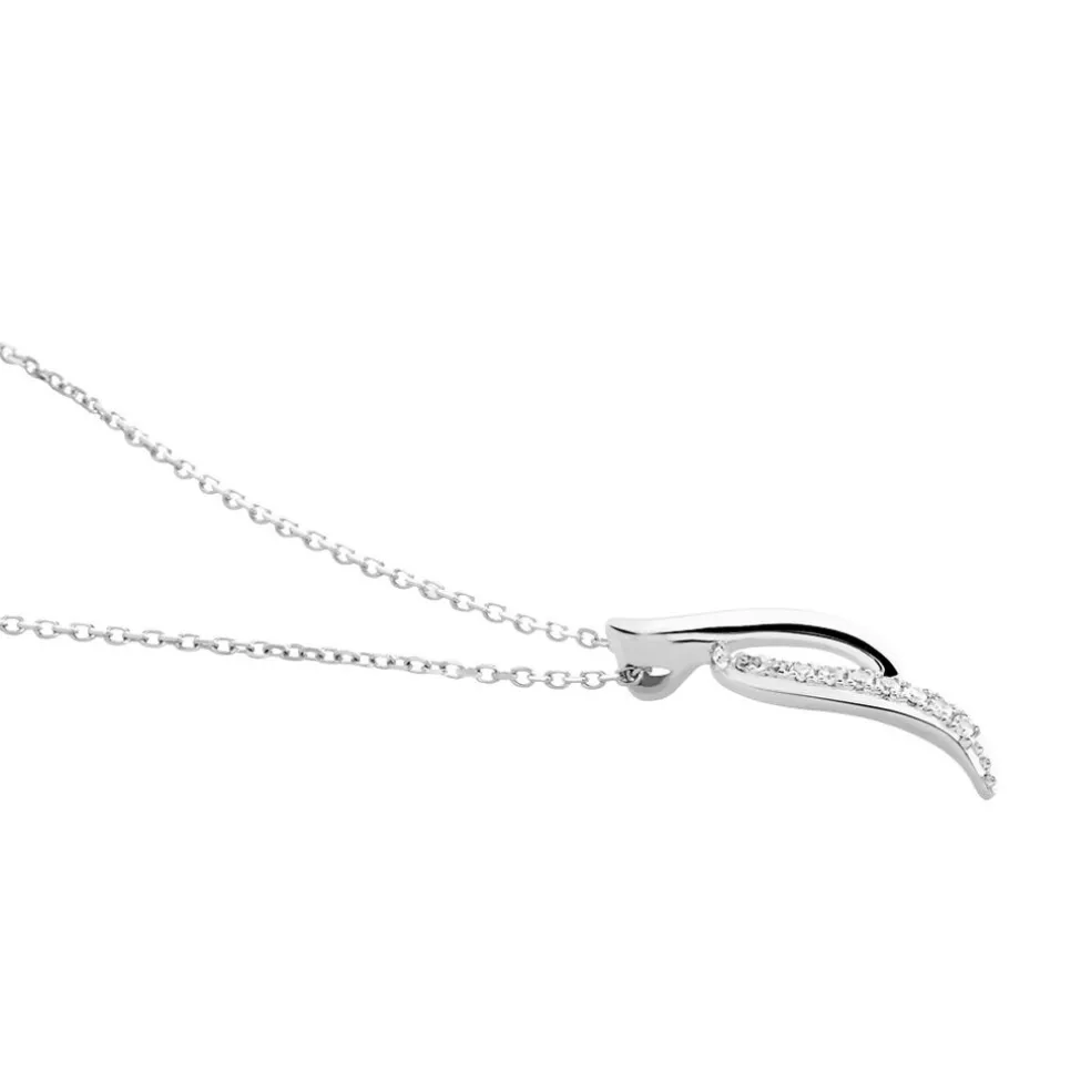 Collier Tylane Or Blanc Diamant