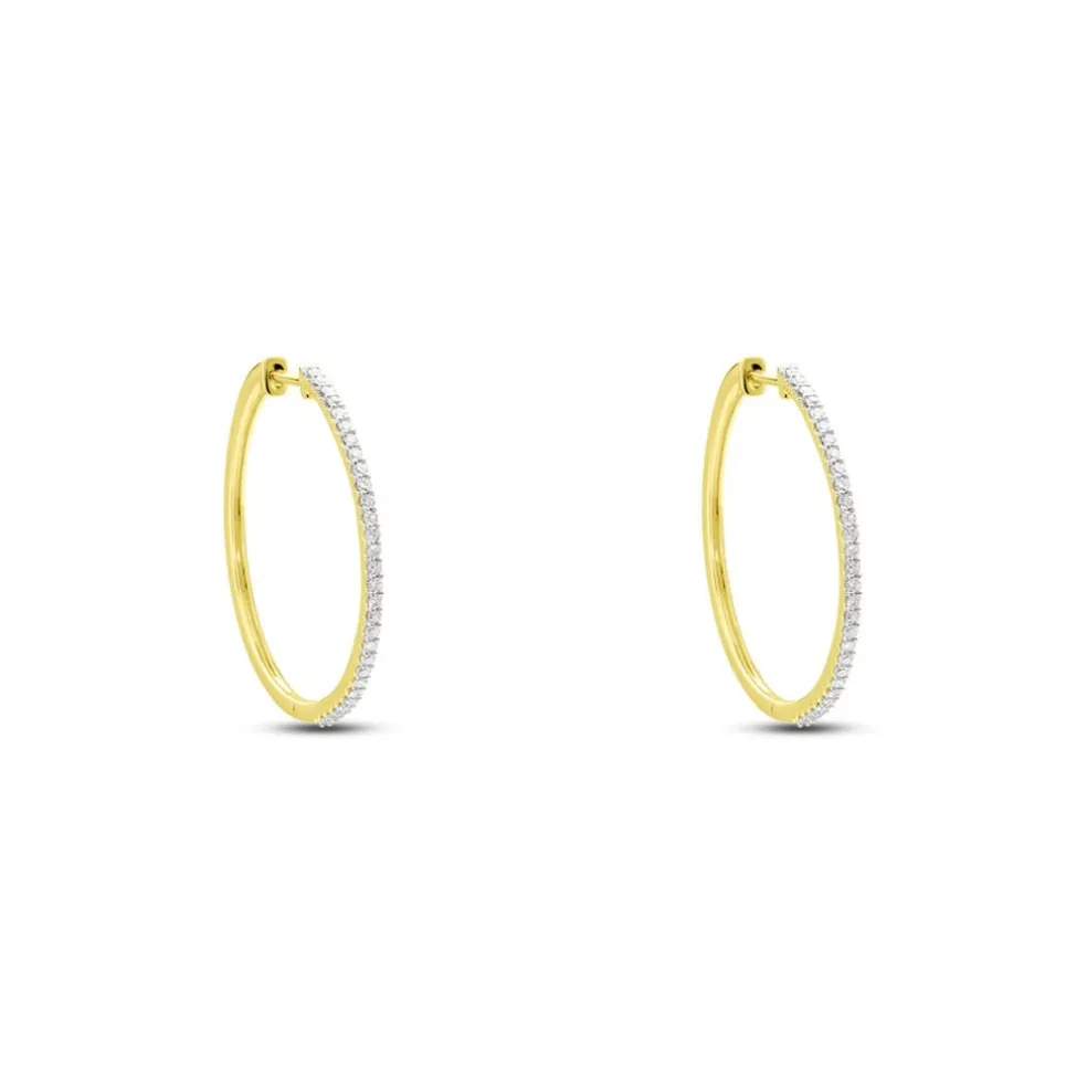 Creoles Or Jaune Aryanna Diamants