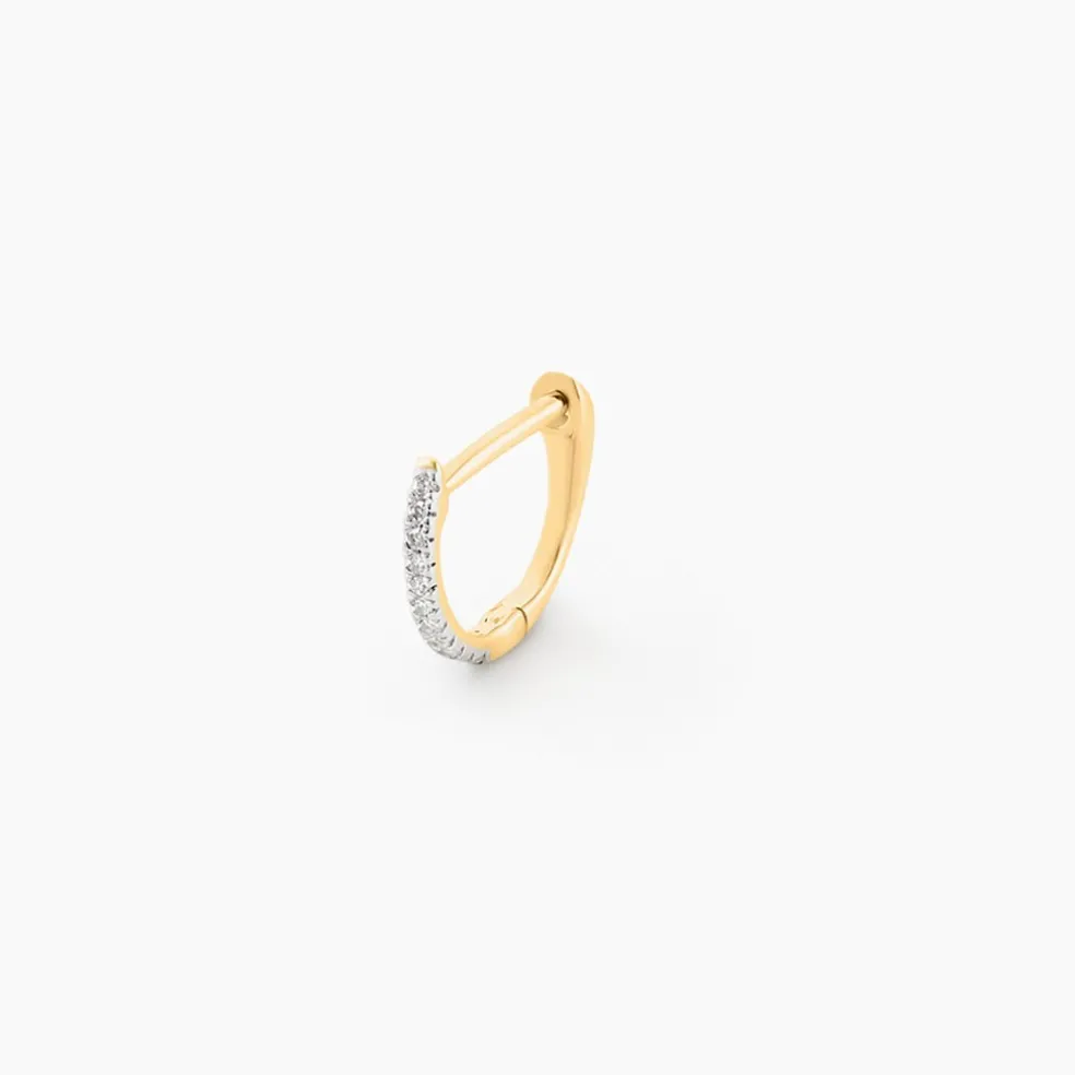 Créole Unitaire Aryanna Or Jaune Diamant
