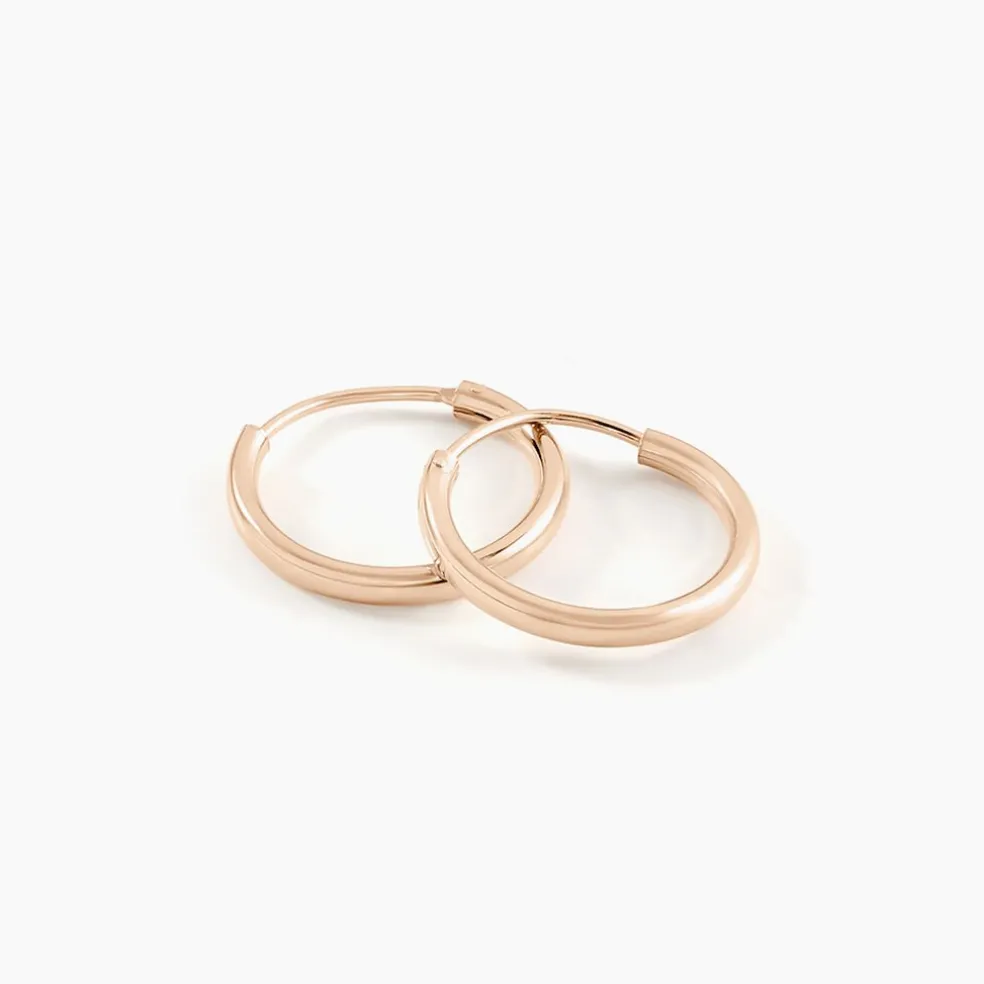 Créoles Argent Rose Olympia