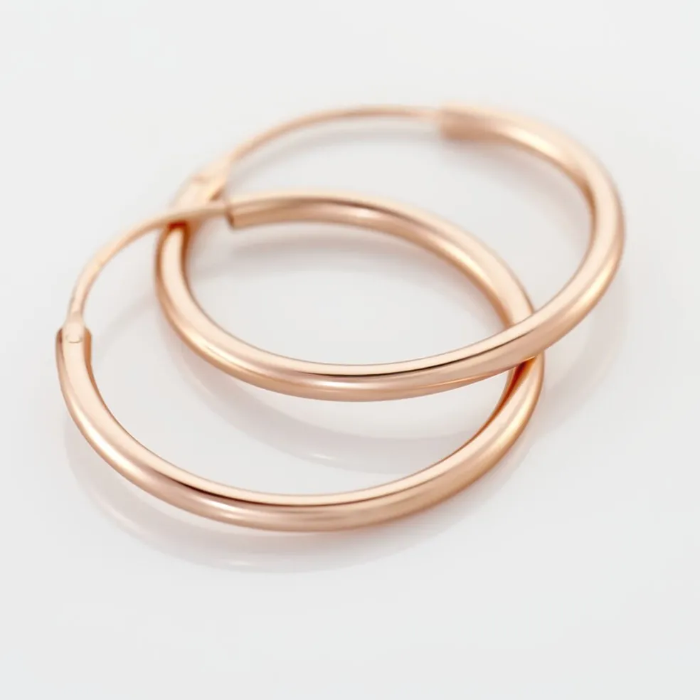 Créoles Argent Rose Olympia