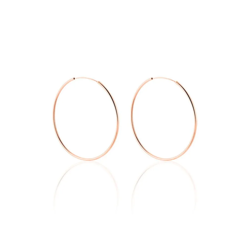 Créoles Argent Rose Olympia
