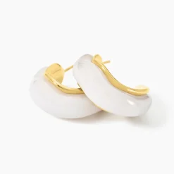 Créoles Idina Acier Jaune