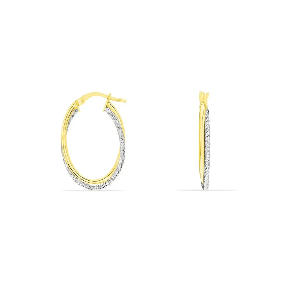 Créoles Maelia Or Bicolore