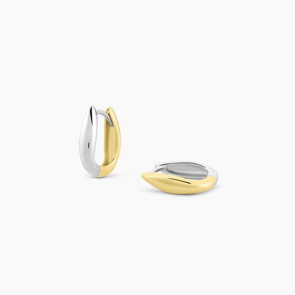 Créoles Perfect Match Argent Bicolore