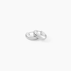 Créoles Piana Argent Blanc
