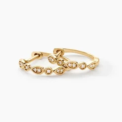 Créoles Robina Or Jaune Diamant