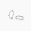 Créoles Salana Argent Blanc Oxyde De Zirconium