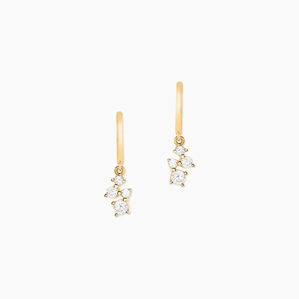 Créoles Sparkle Or Jaune Oxyde De Zirconium