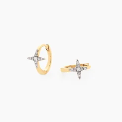 Créoles Starlight Or Jaune Diamant
