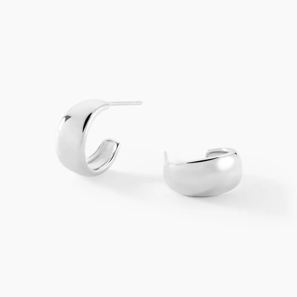 Créoles Two Argent Blanc