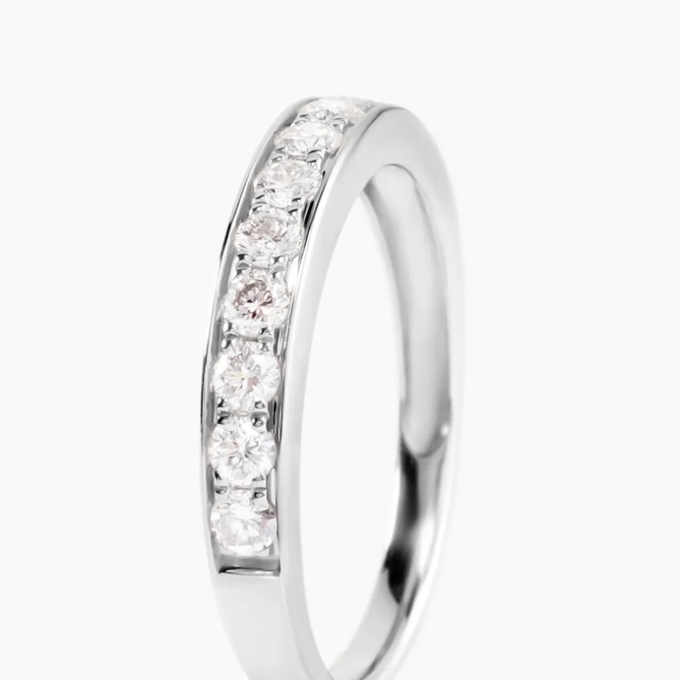 Demi Alliance Rhea Platine Blanc Diamant