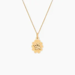 Pendentif Ange Nuage Or Jaune