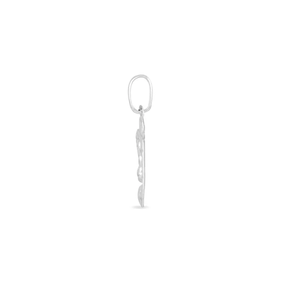 Pendentif Ange Parchemin Or Blanc