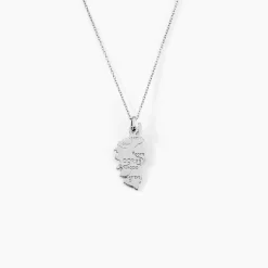 Pendentif Corsica Argent Blanc