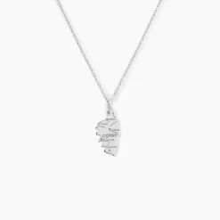 Pendentif Corsica Argent Blanc