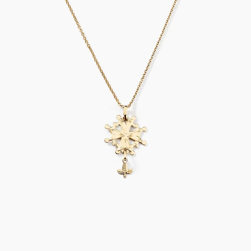 Pendentif Huguenote Or Jaune