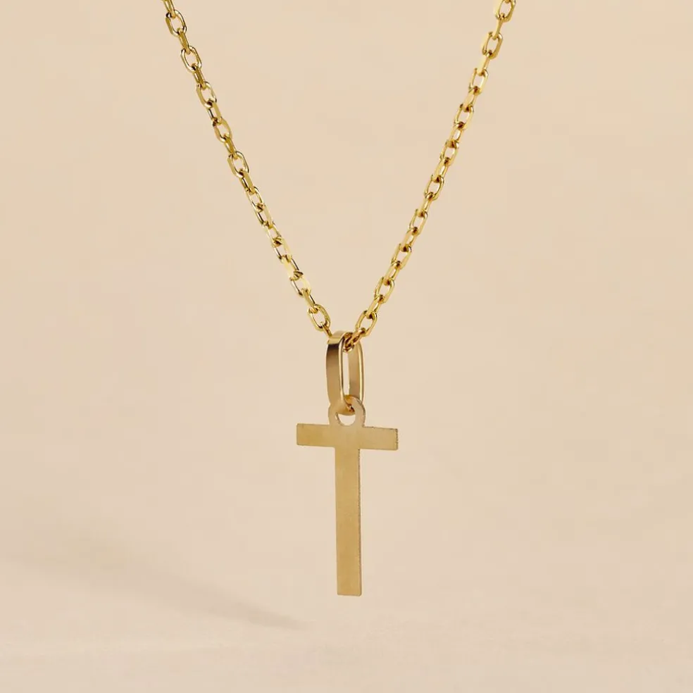 Pendentif Ionia Lettre Or Jaune