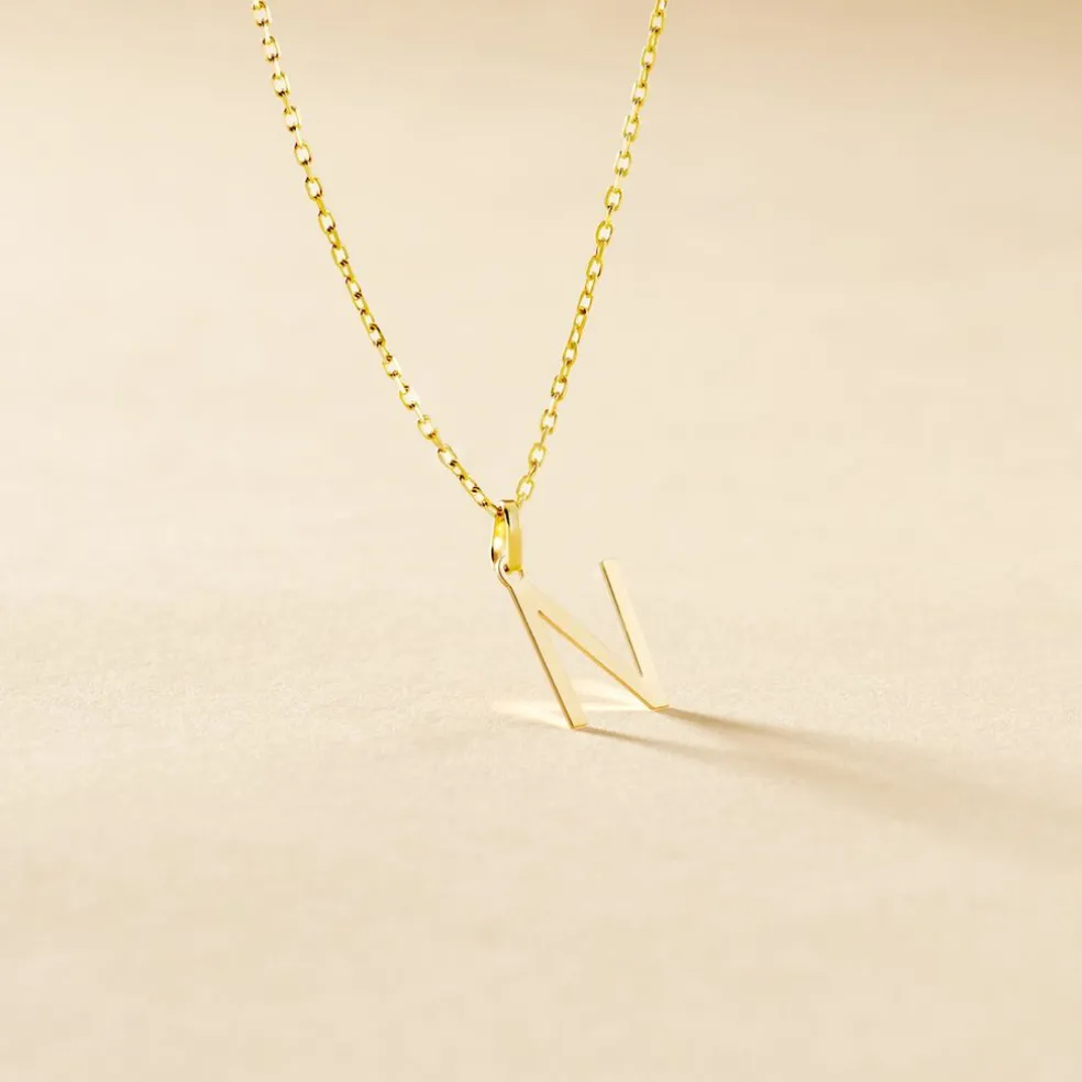 Pendentif Ionia Lettre Or Jaune