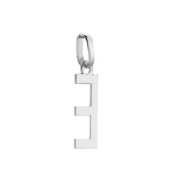 Pendentif Ionia Lettre Or Blanc