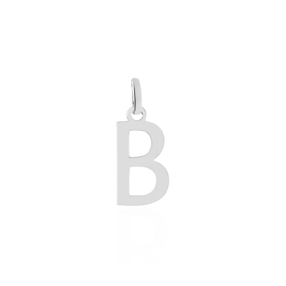 Pendentif Ionia Lettre Or Blanc