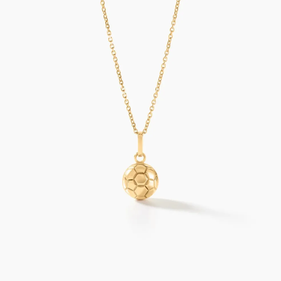 Pendentif Julius Sport Foot Or Jaune