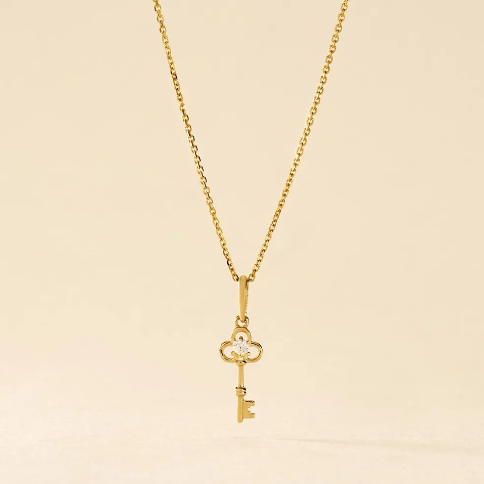 Pendentif Kees Or Jaune Oxyde De Zirconium